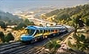 Railway line through the region